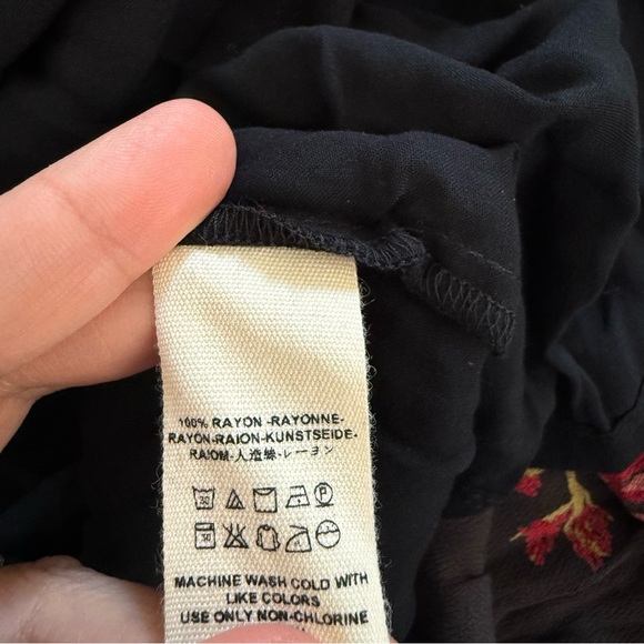 Free People Wild Laurel Maxi Dress Long Sleeves Sz XS Loose fit - Picture 8 of 8